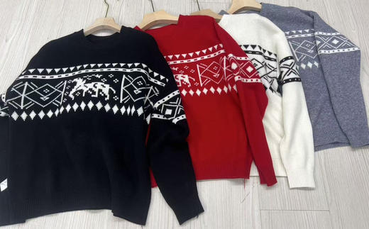 【团购】马年送祝福 马儿 纯羊毛 圆领套头衫 可以是属马的给自己礼物 也可以是常年穿着 不受影响 商品图4