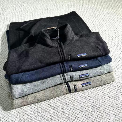 D120422Better Sweater 纯色舒适保暖立领拉链抓绒衣外套 商品图2