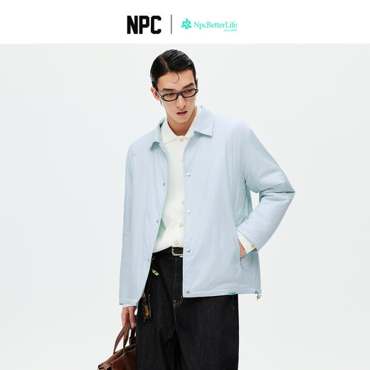 NPC潮牌翻领外套【发热棉】保暖夹克户外休闲轻便男款NP58PJ48 商品图0