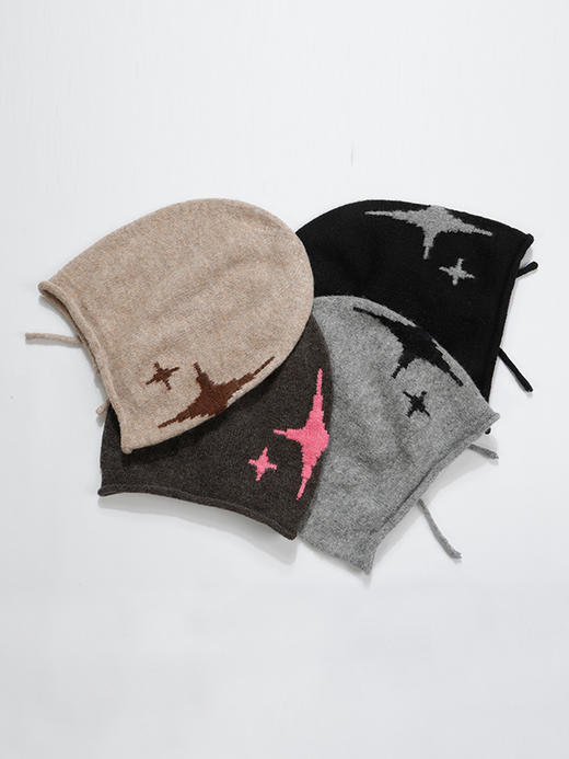 时尚百搭四芒星针织冷帽-纪念日百货门店同款165201214 商品图0