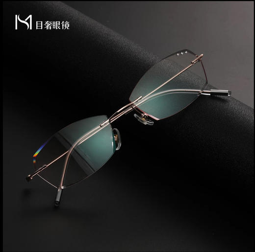 目奢纯钛超轻时尚老花镜 中老年护眼防蓝光 高清眼镜 商品图2