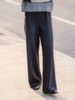 绒绒裤 无侧缝一片式松紧腰直筒休闲裤FCF3PAT140 商品缩略图7