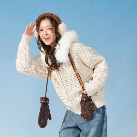 韩系软糯菠萝针毛毛外套-纪念日百货门店同款167995118 商品图1