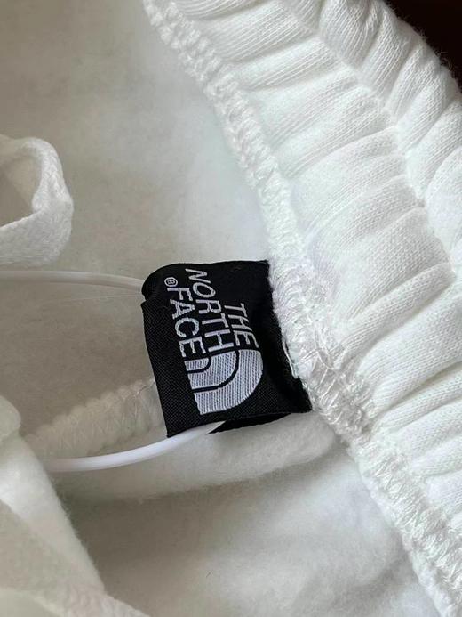 D120432联名款刺绣logo白色拉绒卫裤男女同款 商品图3