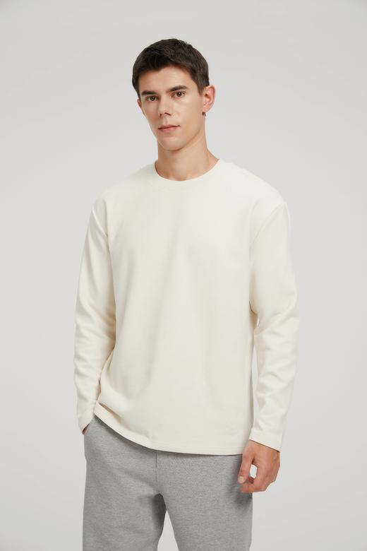 一周发货，维斯醋酸混纺圆领长袖黄金比例 双面抓毛 细腻绒感 保暖锁温 亲肤透气【卡码拍小一码】 商品图4