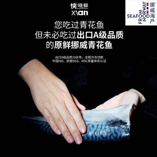 快晓鲜挪威青花鱼片368g/袋(2片) 商品图0