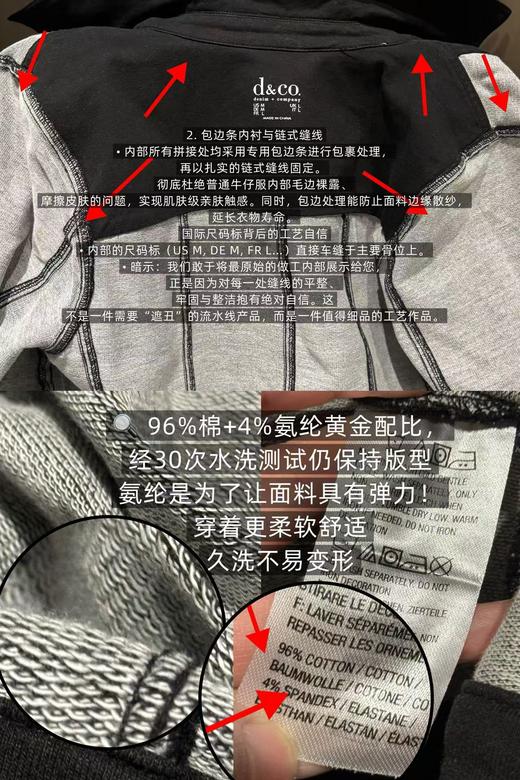 黑牛仔钻扣外套（波哥穿M） 商品图2