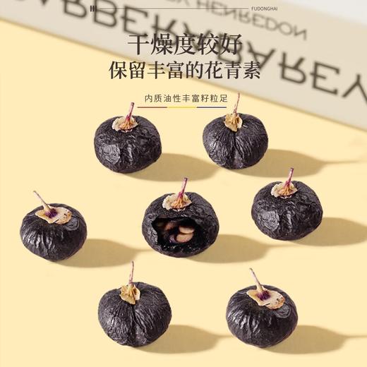 福东海 黑枸杞 精选中果500克 青海柴达木诺木洪黑枸杞子250g×2瓶 养生茶饮送礼佳品中秋礼品盒 商品图1
