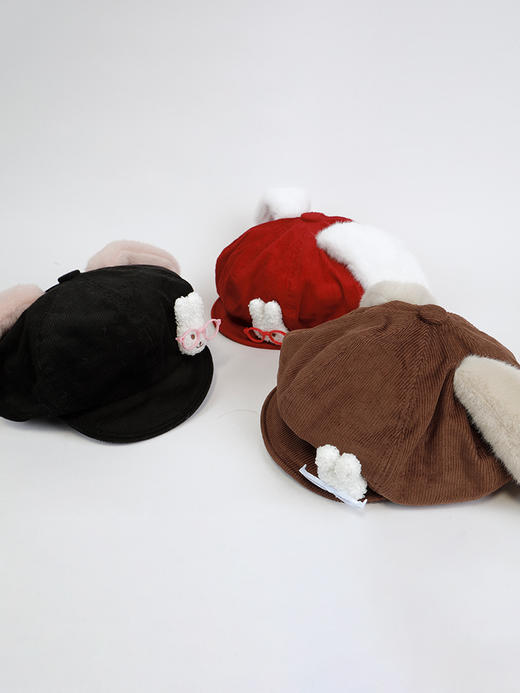 俏皮可爱灯芯绒小兔八角帽-纪念日百货门店同款166093251 商品图1