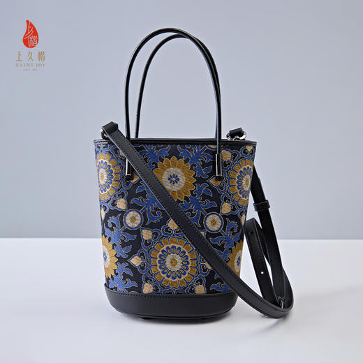 SAINTJOY/上久楷  宋锦拎包 大小团花纹花卉锦 XB3B015208001 （不含礼盒包装 商品图0