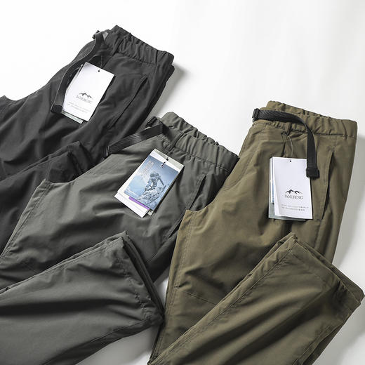 【男士抗寒好裤】日单！无惧寒冬！2025加绒加厚不臃肿秋冬户外男士运动休闲裤防风裤长裤！ 商品图0