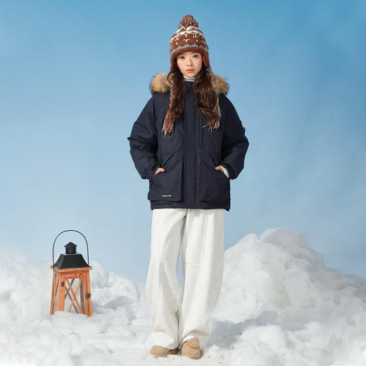 连帽狐狸毛领羽绒派克服外套-纪念日百货门店同款168097539 商品图3