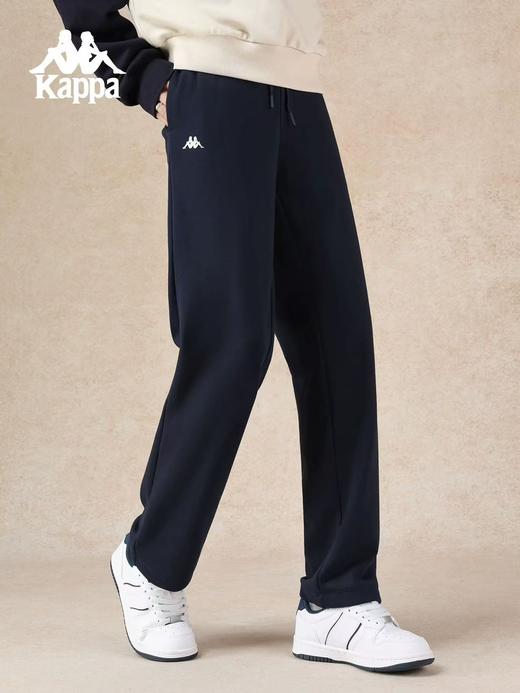 【云粉节】【8折】6楼Kappa运动裤2025冬季女新款加绒直筒裤休闲长裤K0F82AK46 商品图2