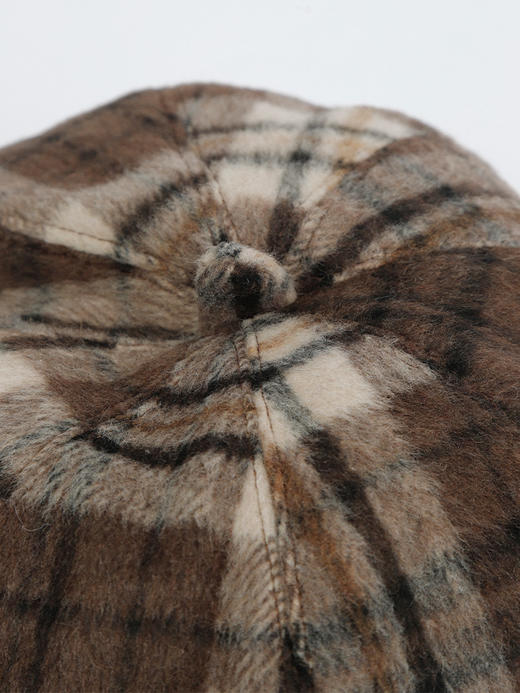 温暖摩卡慕斯色系格纹可可贝雷帽-纪念日百货门店同款166443282 商品图2