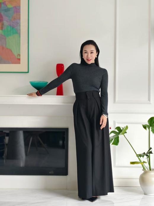 半高领羊绒衫-远山黛 商品图8