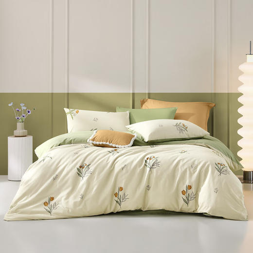 LOVO乐蜗-T-花间密语全棉四件套 商品图0