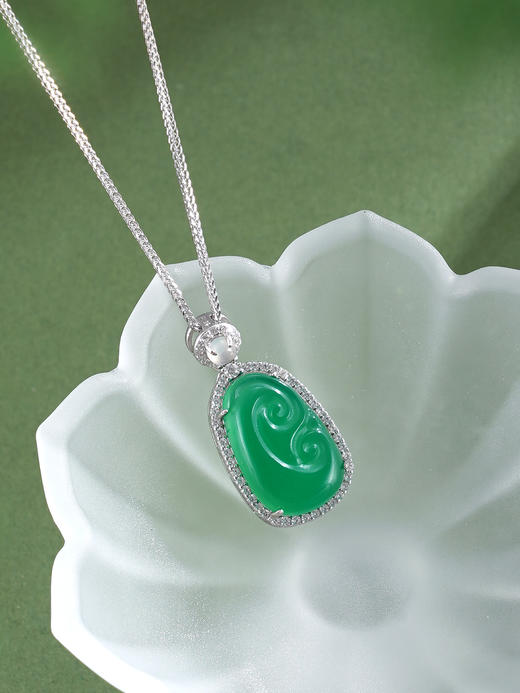 子佩集【清欢如意】银S925套链【TL016430】绿玉髓02511 商品图11