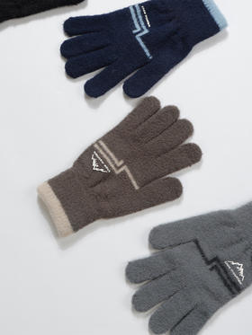 雪山印花针织男五指-手套纪念日百货门店同款165295708