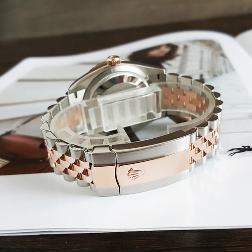 【95新】ROLEX 劳力士126281-0001天文台认证自动机械机芯36MM（男款）日志型系列蚝式钢/18K玫瑰金；镶嵌钻石表圈 281125NJS23 商品图6