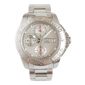 【95新】LONGINES 浪琴L3.673.4.76.6自动机械机芯日期显示；计时41MM（男款）康卡斯系列精钢 261125TJ20