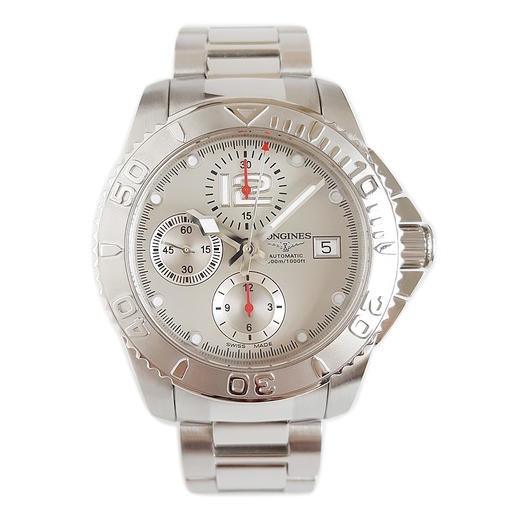 【95新】LONGINES 浪琴L3.673.4.76.6自动机械机芯日期显示；计时41MM（男款）康卡斯系列精钢 261125TJ20 商品图0