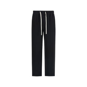 CHINISM折扣季 米白色华夫格裤子男直筒休闲裤男士垂感运动卫裤