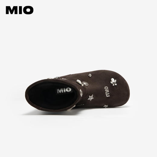 BF楼MIO雪地靴冬季新款金属饰品保暖圆头短款女靴子M256652906吊牌价1598活动价1098 商品图2