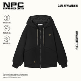 NPC潮牌新年系列保暖宽松重工金龙刺绣棉服男潮流NP41PJ34 L