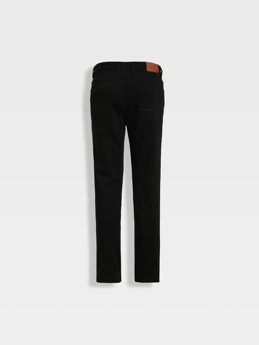 callisto黑色粘纤混纺牛仔裤 商品图1