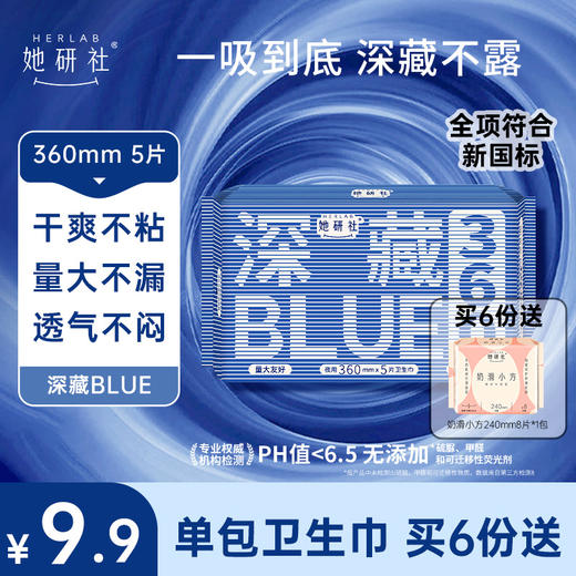 【9.9元专区】满6份送1包奶滑240正装—深藏BLUE经典款单包（5个规格） 商品图3