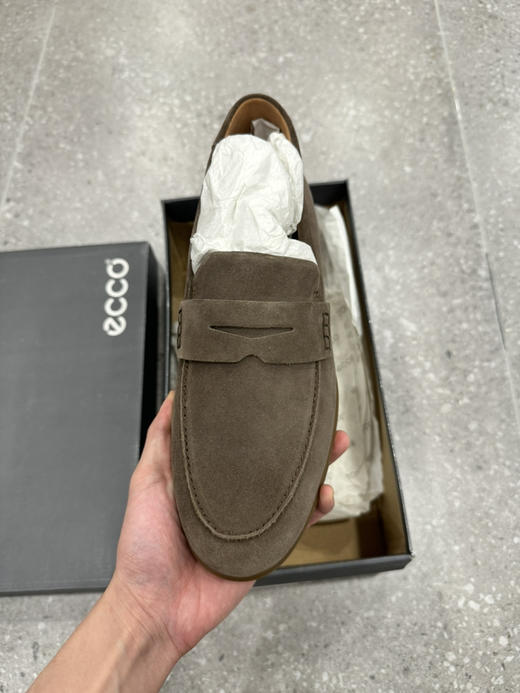 正品ecco爱步 头层牛皮 休闲舒适百搭 休闲鞋 男款 40码 灰褐色0649 商品图1