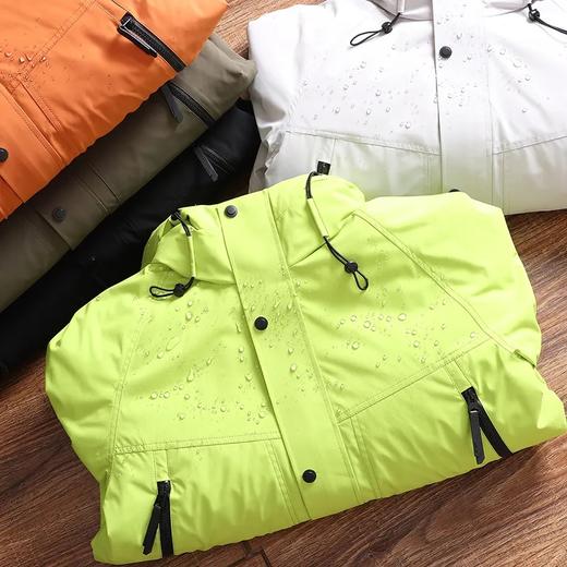 D120402山系户外！加厚防风防水连帽高蓬松冬季男士连帽羽绒服！ 商品图6