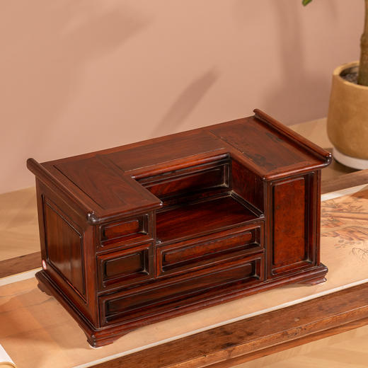 清 红木六屉文房箱 商品图4