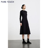 商场同款PURE TOUCH女装 25秋冬新款V领收腰连衣裙时髦伞摆茶歇裙 商品缩略图1
