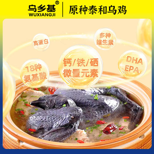 【乌乡基】原种泰和乌鸡700g/只*2只（净膛） 商品图4