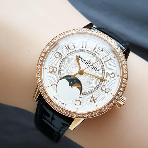 【99新（未使用品）】Jaeger-LeCoultre 积家Q3572430自动机械机芯月相34MM（女款）约会系列18K玫瑰金/镶嵌钻石表圈 281125NJS21 商品图8