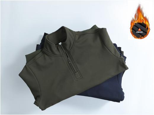 【25加绒长袖体能卫衣】半拉链加绒新款运动百搭长袖体能卫衣03h 商品图7