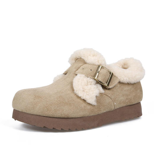 冬季上新 温暖百搭【毛绒勃肯鞋】（加绒加厚）厚底鞋 冬季百搭 保暖柔软棉鞋 舒适 亲肤 不磨脚 加宽鞋头 商品图4