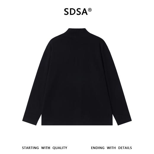 T5067SDSA男士秋冬新款痞帅男装潮牌撞色手皇冠印花立领长袖T恤百搭 商品图5