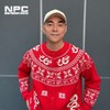 NPC潮牌新年限定【蛇年费尔岛】撞色针织毛衣开衫男落肩NP4CSW35 商品缩略图0
