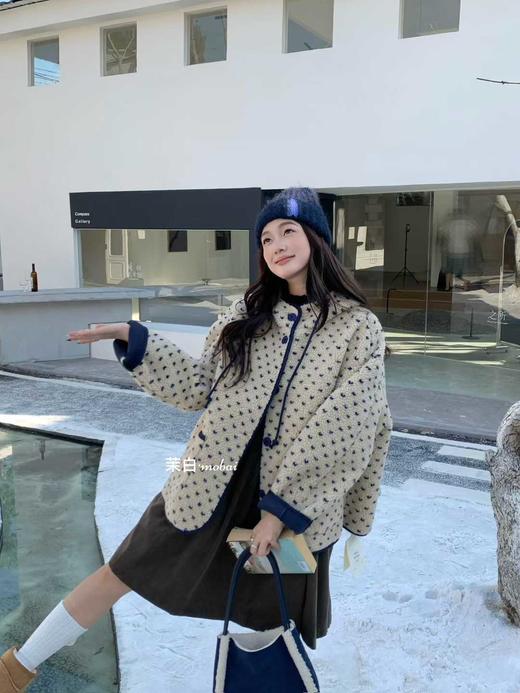 【GZ】无忧购 新款韩版爱心波点保暖羊羔毛棉衣外套255252#（截单后3-5天发货） 商品图3