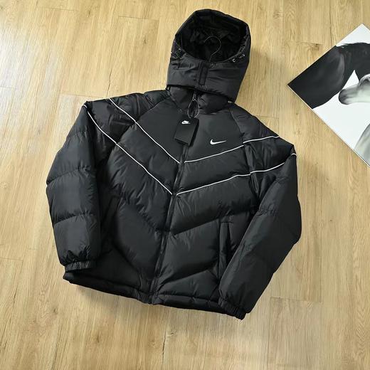 刺绣logo！加厚保暖！不压身！ 耐克钩子✓连帽棉衣，帽子可拆卸！高性价比 商品图1