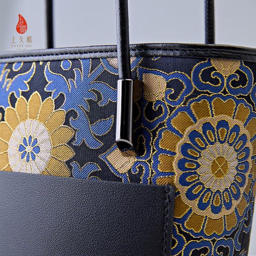 SAINTJOY/上久楷  宋锦拎包 大小团花纹花卉锦 XB3B015208001 （不含礼盒包装 商品图5