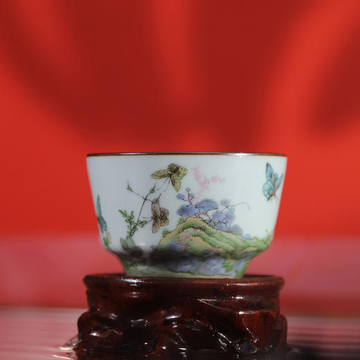 问鼎留青/天青端合杯（翩翩起舞） 商品图0