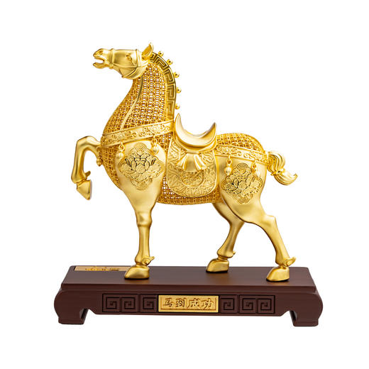 马到成功花丝金摆件盛世骏马花丝传承人袁长君督造 商品图1