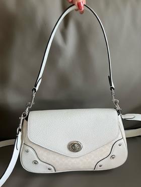 纯原COACH 蔻驰 CE639冰川白 Millie Shoulder Bag 女士单肩包腋下包斜挎包