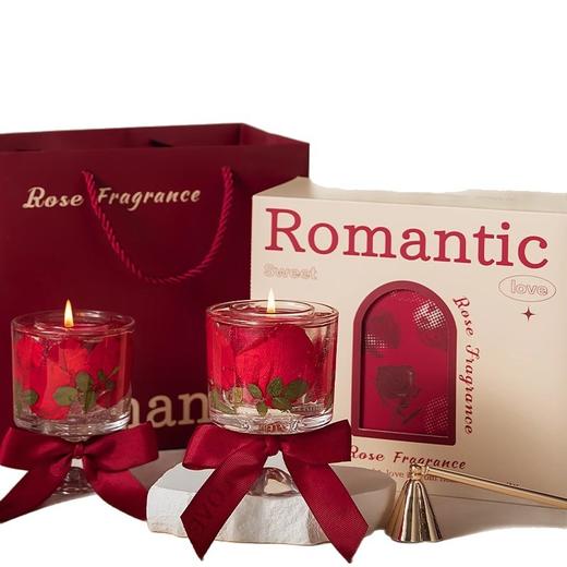 【节日浪漫礼物】喜上枝头 永生玫瑰大豆蜡 高奢香薰礼 盒高奢伴手礼 结婚订婚礼物 商品图1
