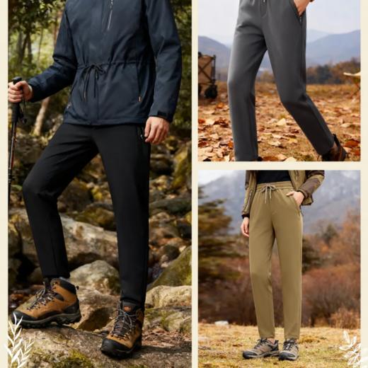 【专业抗寒裤 高级羊毛+桑蚕丝 堪称“出勤万搭王”】Schenvega斯辰唯佳 硬核六防羊绒蚕丝加绒休闲裤 商品图0