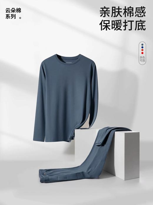 【云朵棉】SCHIESSER德国舒雅男士云朵棉双面布96%棉+4%氨纶190g男款保暖衣套装35/25902W 商品图1