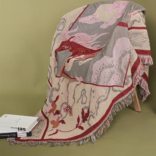 大英博物馆 新年系列 以梦为马 提花毯 盖毯 商品图2